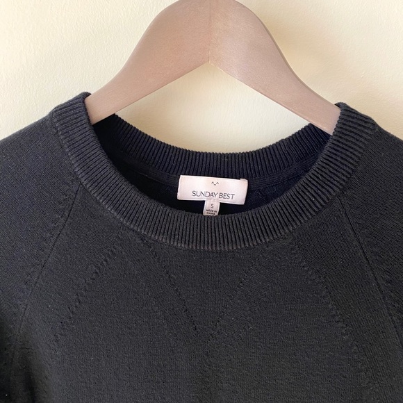 Aritzia Sunday Best Black Tolle Sweater Dress - Picture 4 of 5